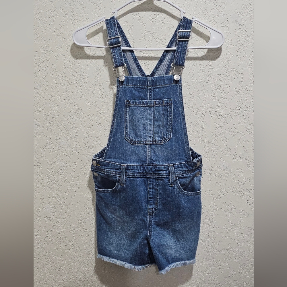 Cat & Jack Blue Denim Shortalls Girl 10 - 12